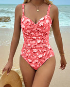 Costume da bagno intero a canotta stampato