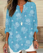 Camicetta casual con stampa floreale