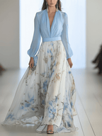 Peniel™ | Elegante Abito Maxi Floreale