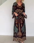 Abito boho con scollo a V ampio