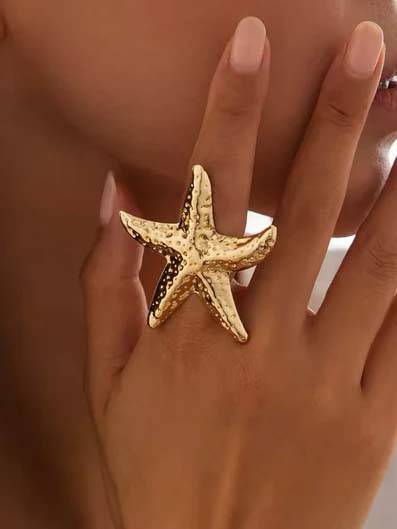 Anello a forma di stella marina