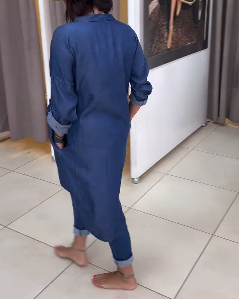 Camicia abbottonata asimmetrica con stampa di lettere