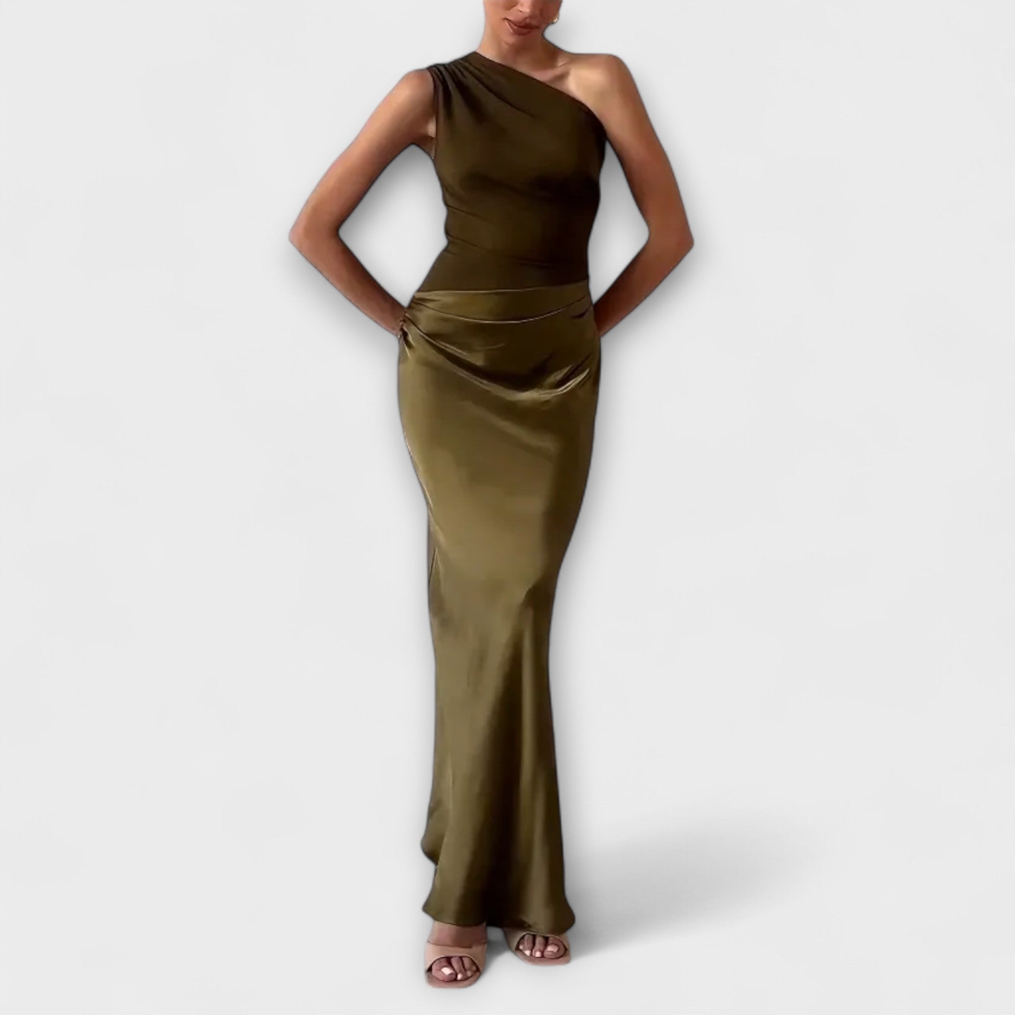 Luna - Vestito asimmetrico in raso