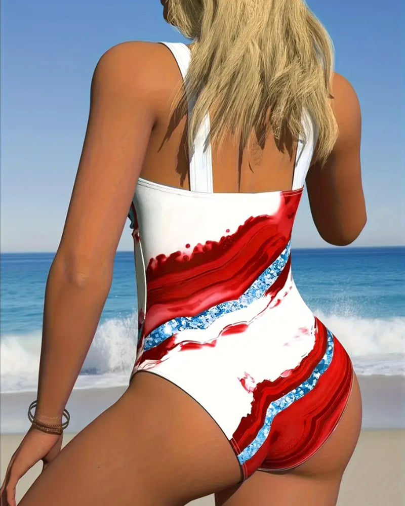Bikini intero stampato