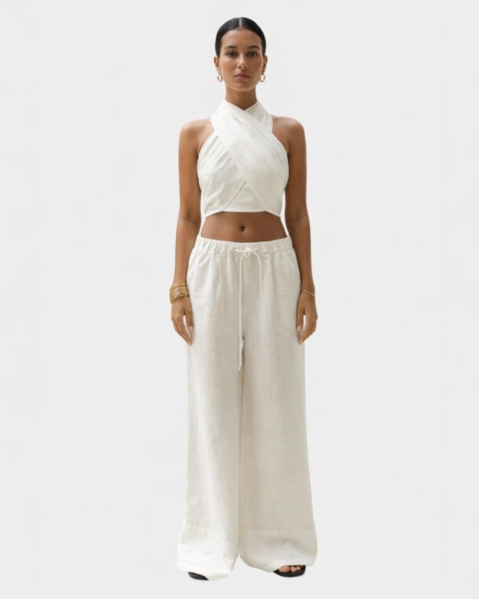 Louna | Completo senza spalline con top all'americana