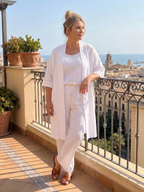 Yael | Completo tre pezzi rilassato con top e pantalone