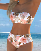 Bikini a fascia stampato
