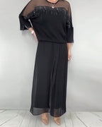 Blusa in maglia a trama larga e vestibilità ampia