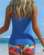 Costume da Bagno Senza Spalline Stampa Boxer