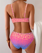 Bikini stilizzato con stampa animalier