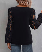 Camicetta casual con pizzo