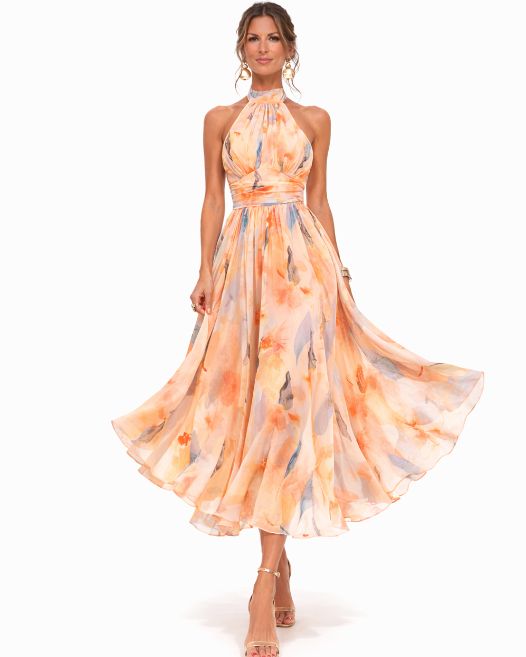 Aurora | Abito con scollo all'americana