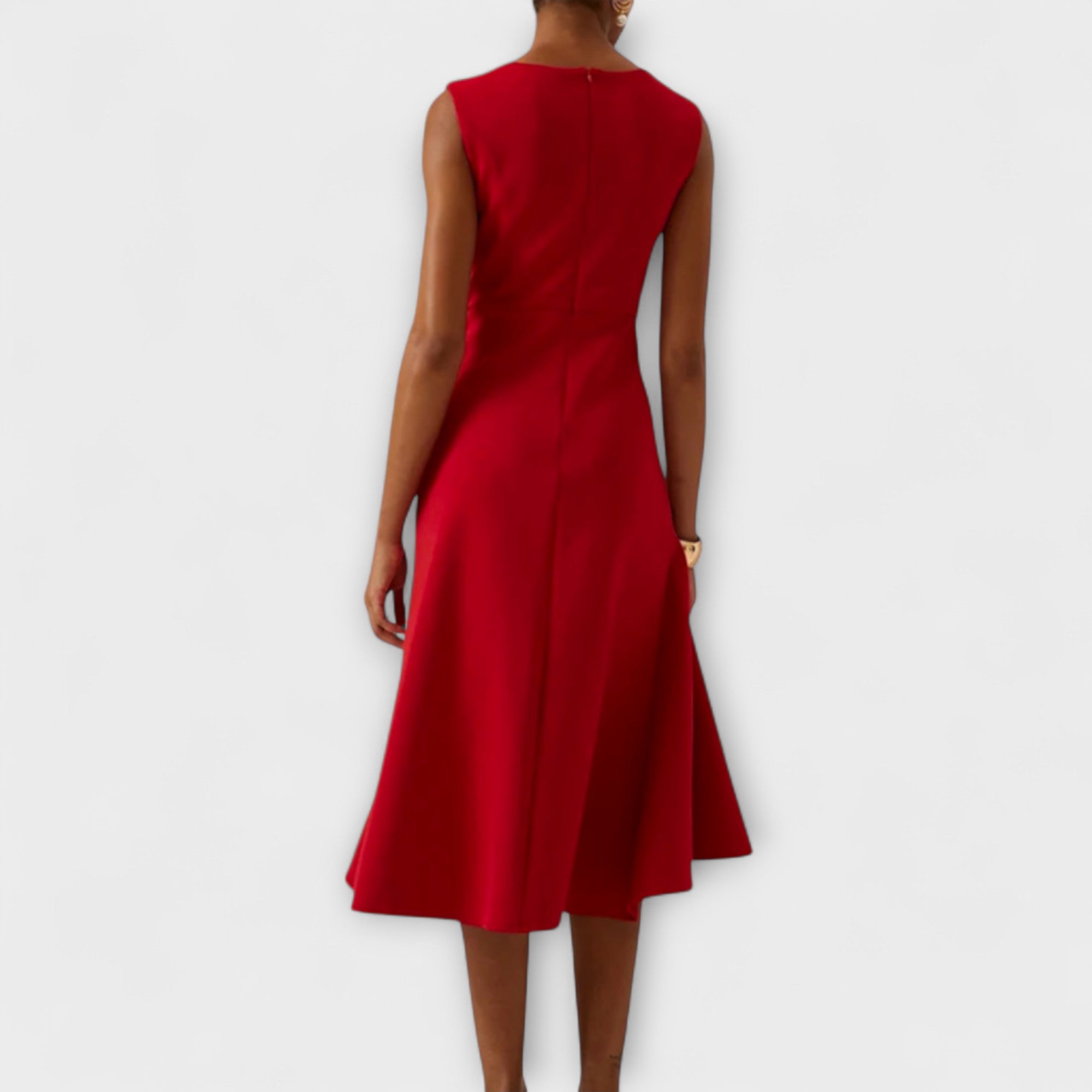 Juliette – Vestito midi asimmetrico con drappeggio