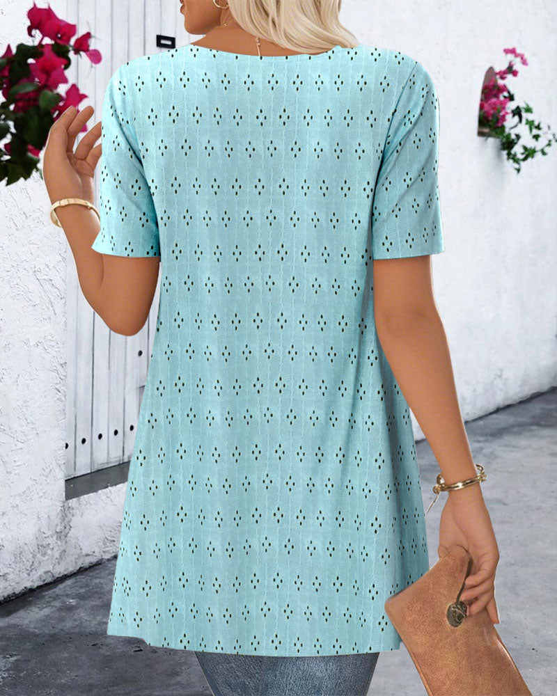 Blusa finto due pezzi stampata
