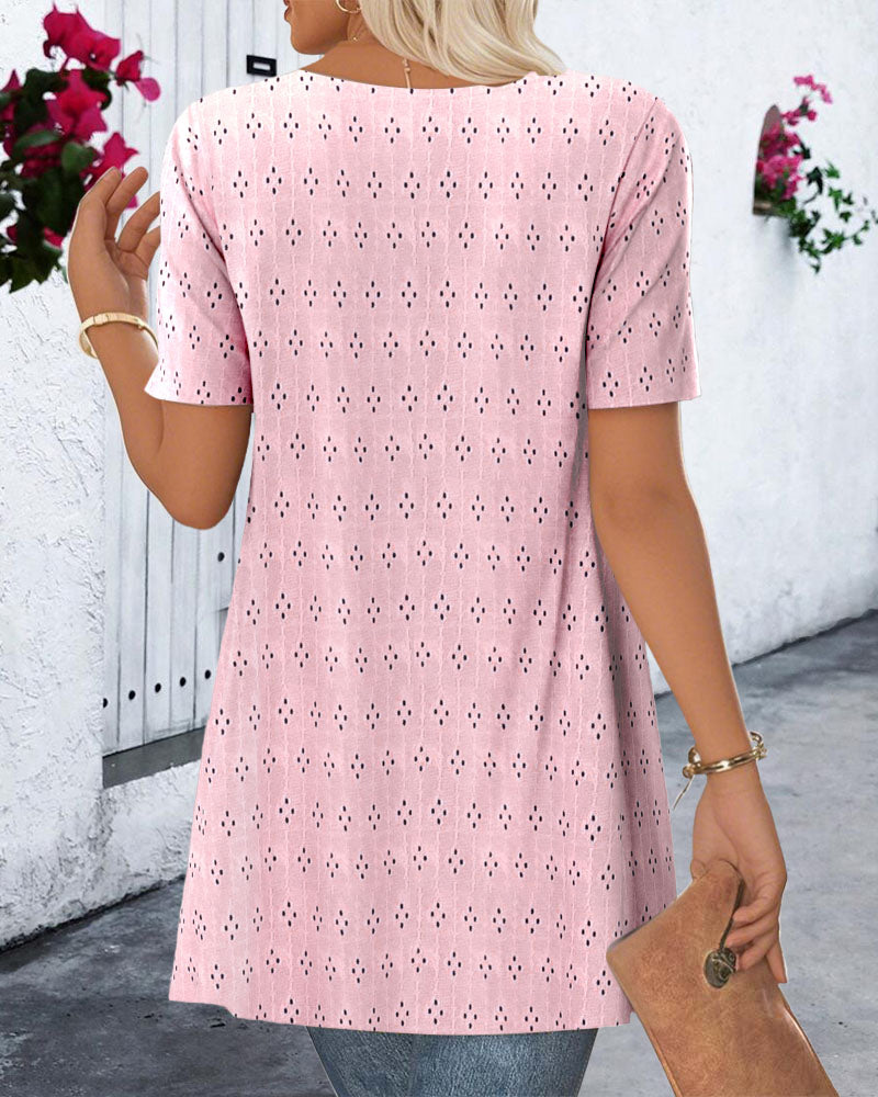 Blusa finto due pezzi stampata