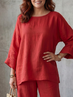 Prue | Completo Tunica Oversize con Pantaloni Larghi
