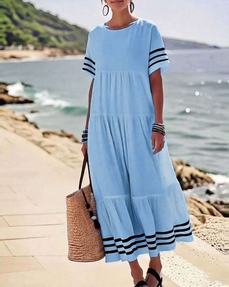 Vestito di Tendenza Vacanze a Maniche Corte