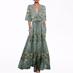 Valentina | Abito lungo elegante con scollo profondo