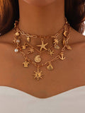 Collana multistrato Elemento Oceano