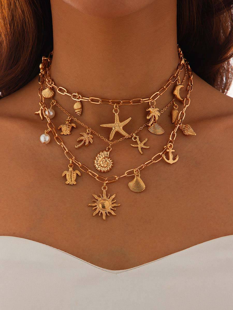 Collana multistrato Elemento Oceano