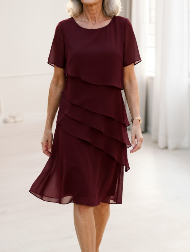 Juliette – Abito elegante e fluido con balze
