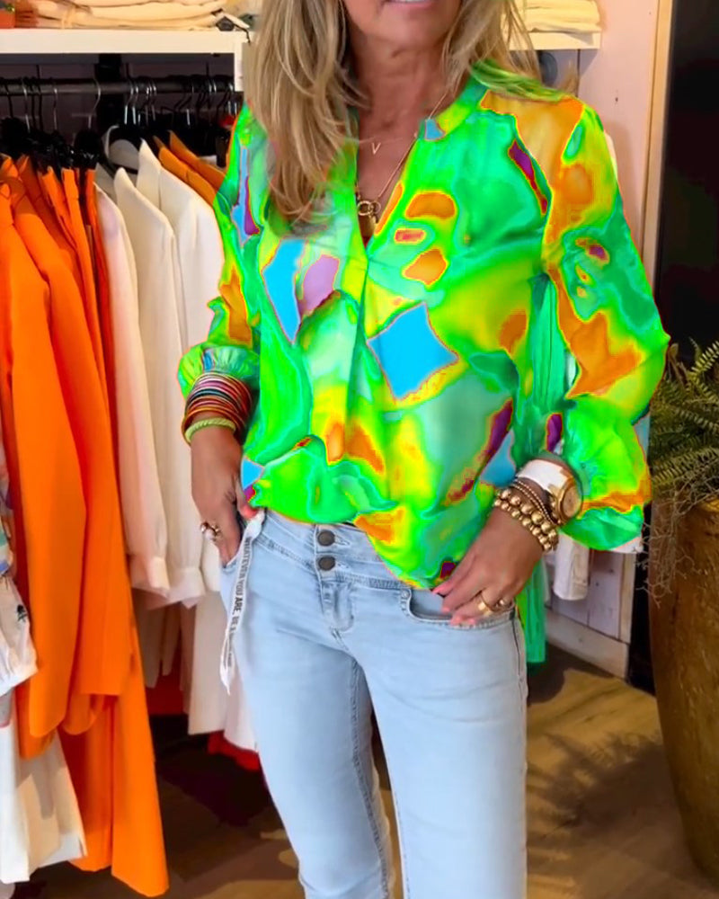 Camicie a maniche lunghe e stile casual colorato