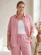 Noor | Set Camicia Manica Lunga e Pantalone Dritto