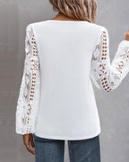 Camicetta casual con pizzo