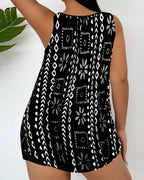 Tankini a due pezzi stampato