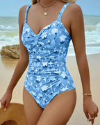 Costume da bagno intero a canotta stampato