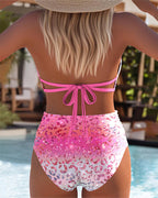 Bikini Due Pezzi Sexy Reggiseno Stampato