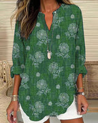 Camicetta casual con stampa floreale
