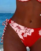 Bikini semplice sexy all'americana con scollo