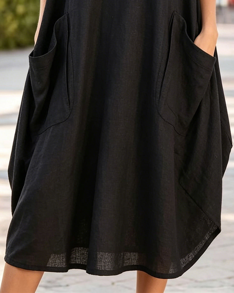 Vestito Casual E Artistico A Taglio Ampio