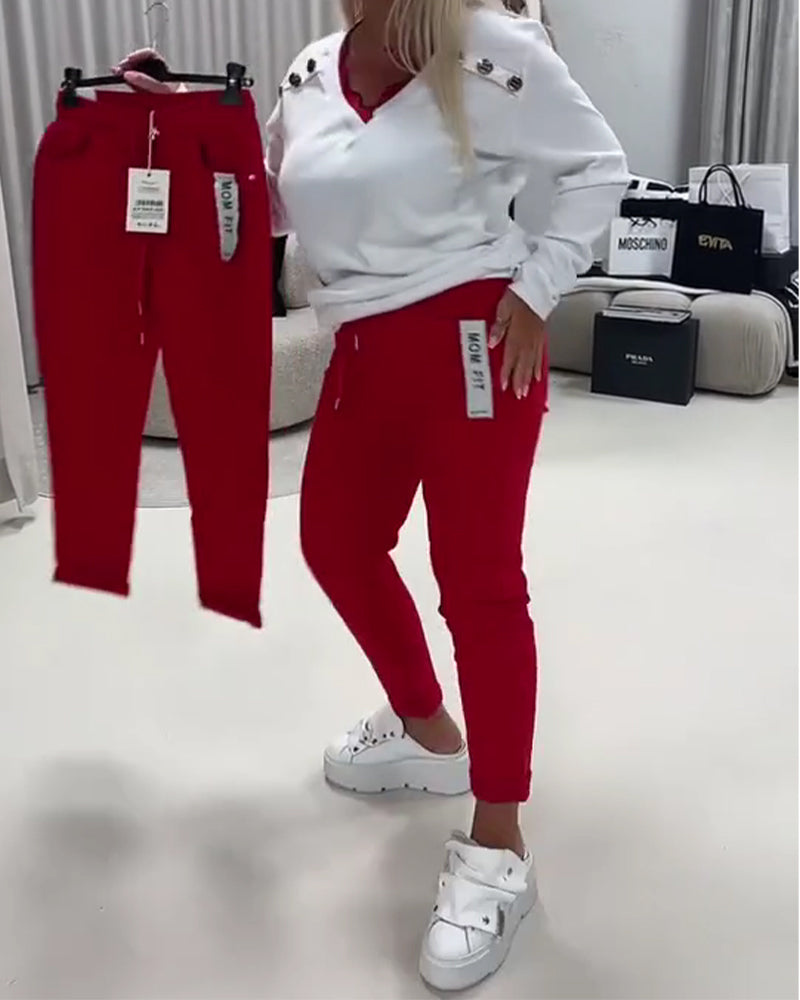 Pantaloni Moda Elastico Coulisse
