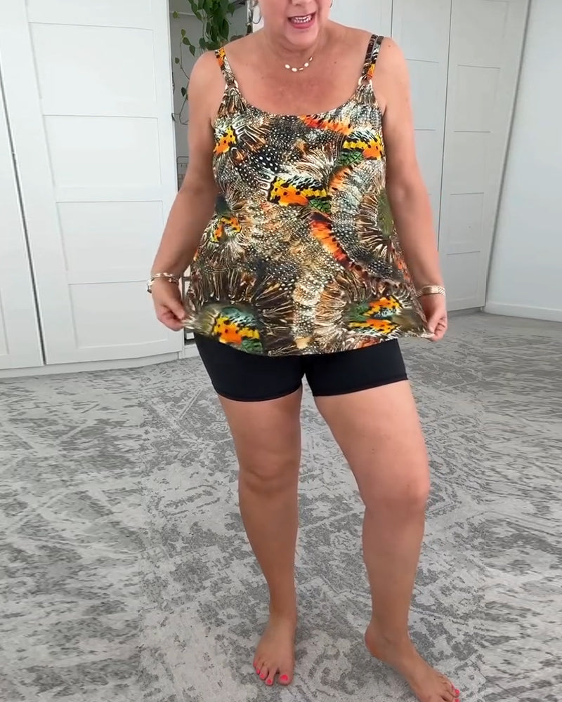 Costume Da Bagno Due Pezzi Stampa Boxer
