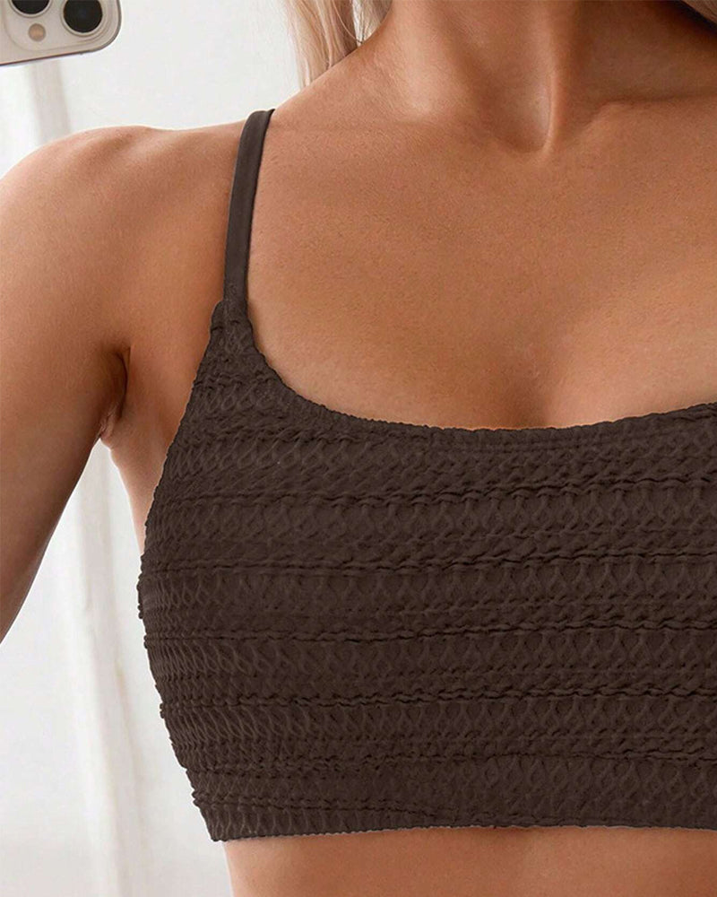 Bikini sexy a due pezzi con spalline
