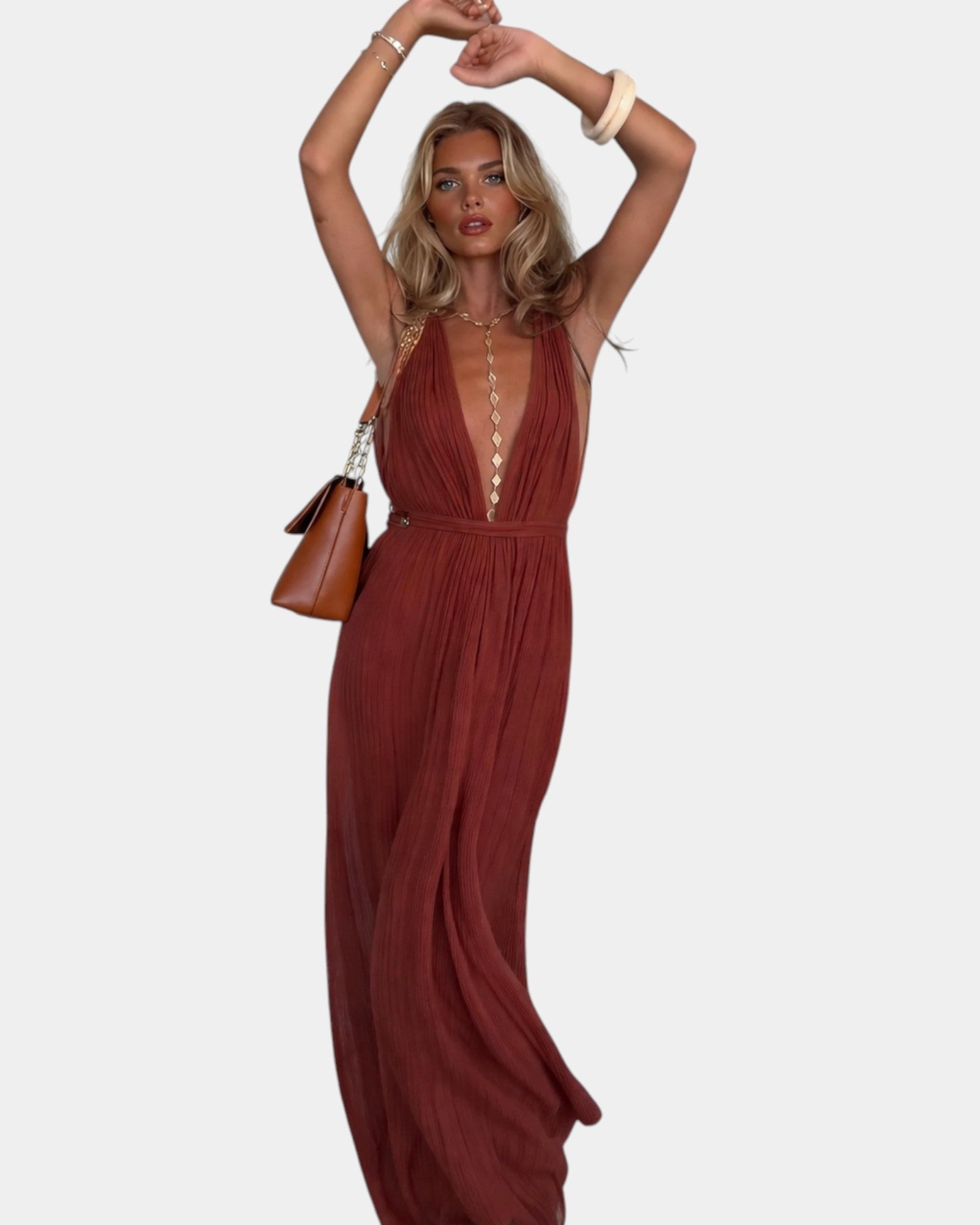 Aveline | Tuta elegante con scollo a V