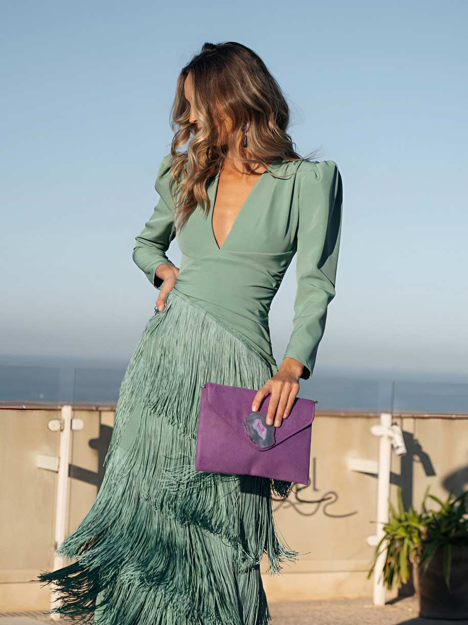 Vestito Ronda con Frange