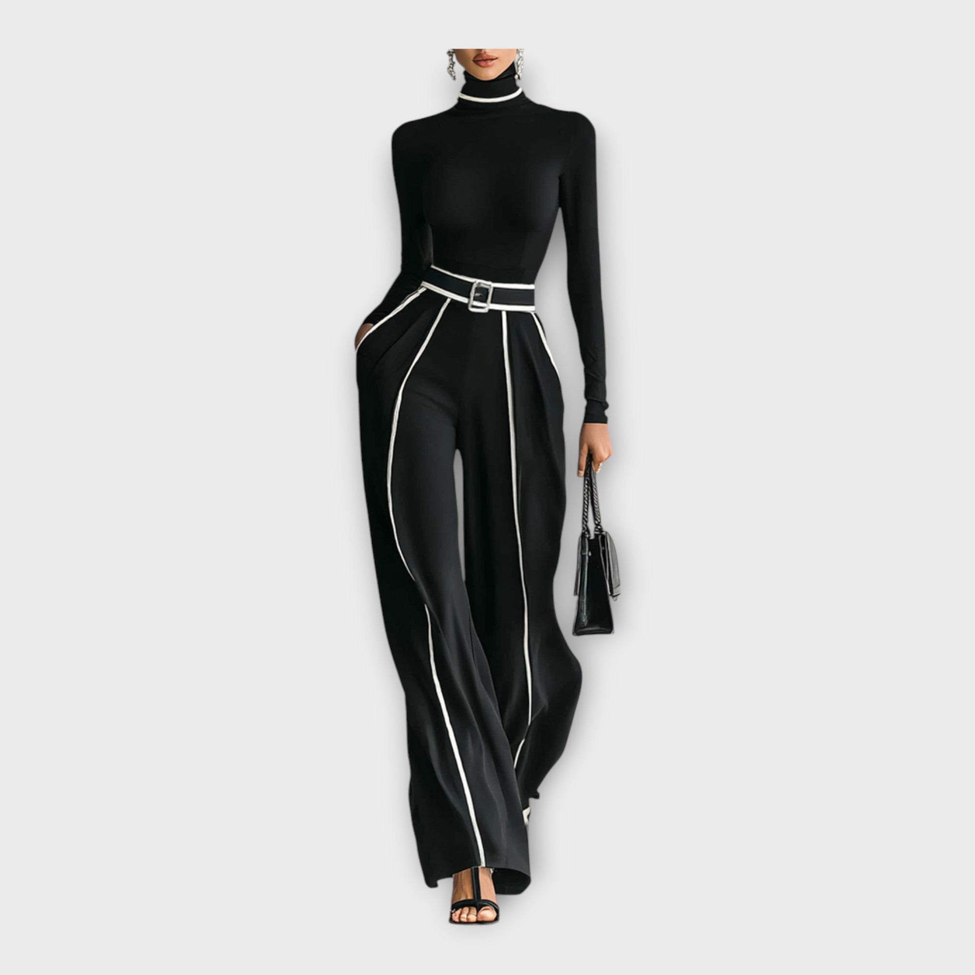 Elegante tuta con un'estetica minimale