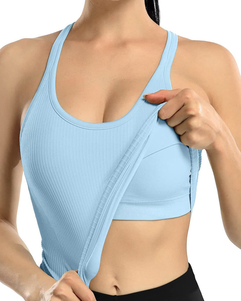 Canotta Con Reggiseno Integrato E Schiena Nuotatore