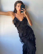 Eila™ | Vestito Lungo con Balze
