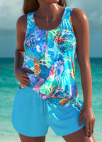 Trudy – Tankini elegante con effetto pancia piatta e shorts abbinati