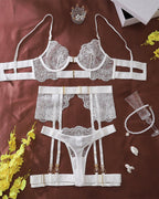 Completo Intimo Sexy Ricamato a Cinque Pezzi
