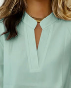Top A V-Neck E Maniche Tre Quarti