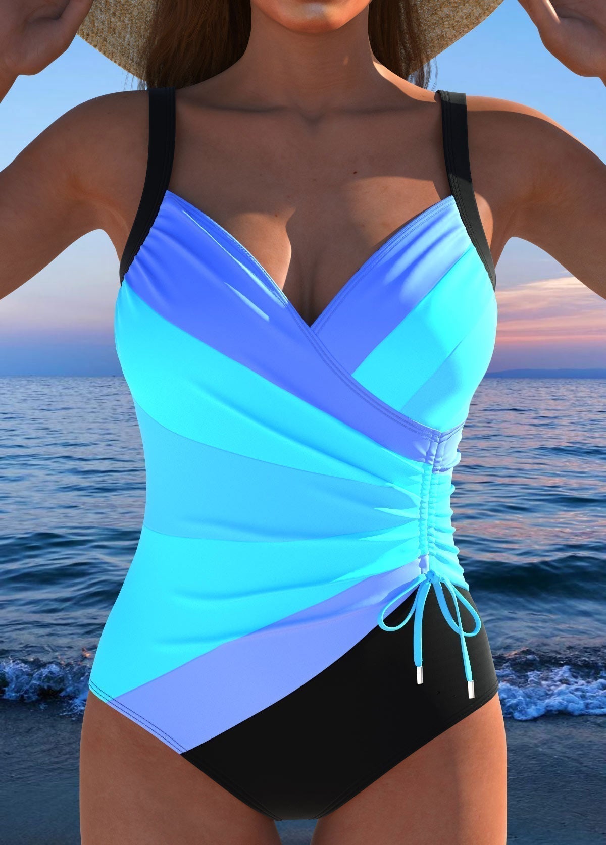 Éloria – Costume da bagno elegante con stampa multicolore