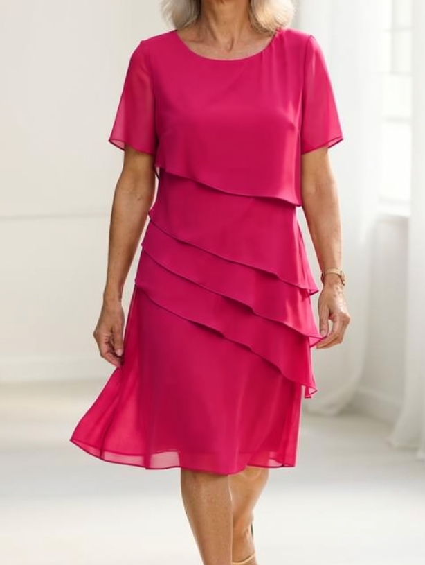 Juliette – Abito elegante e fluido con balze