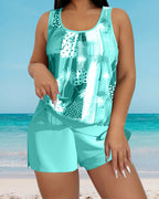 Completo tankini stampa cocco