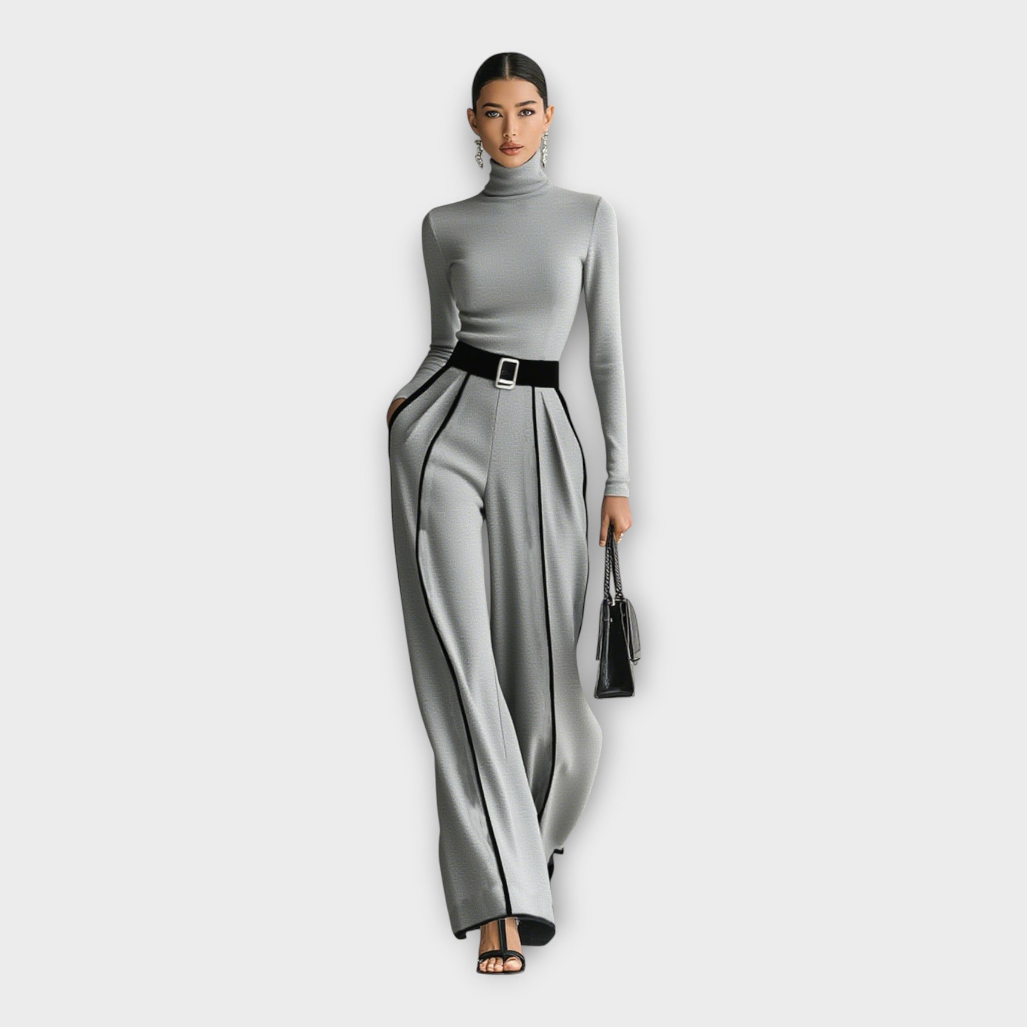 Elegante tuta con un'estetica minimale