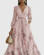 Rowella | Elegante Abito Lungo Plissettato
